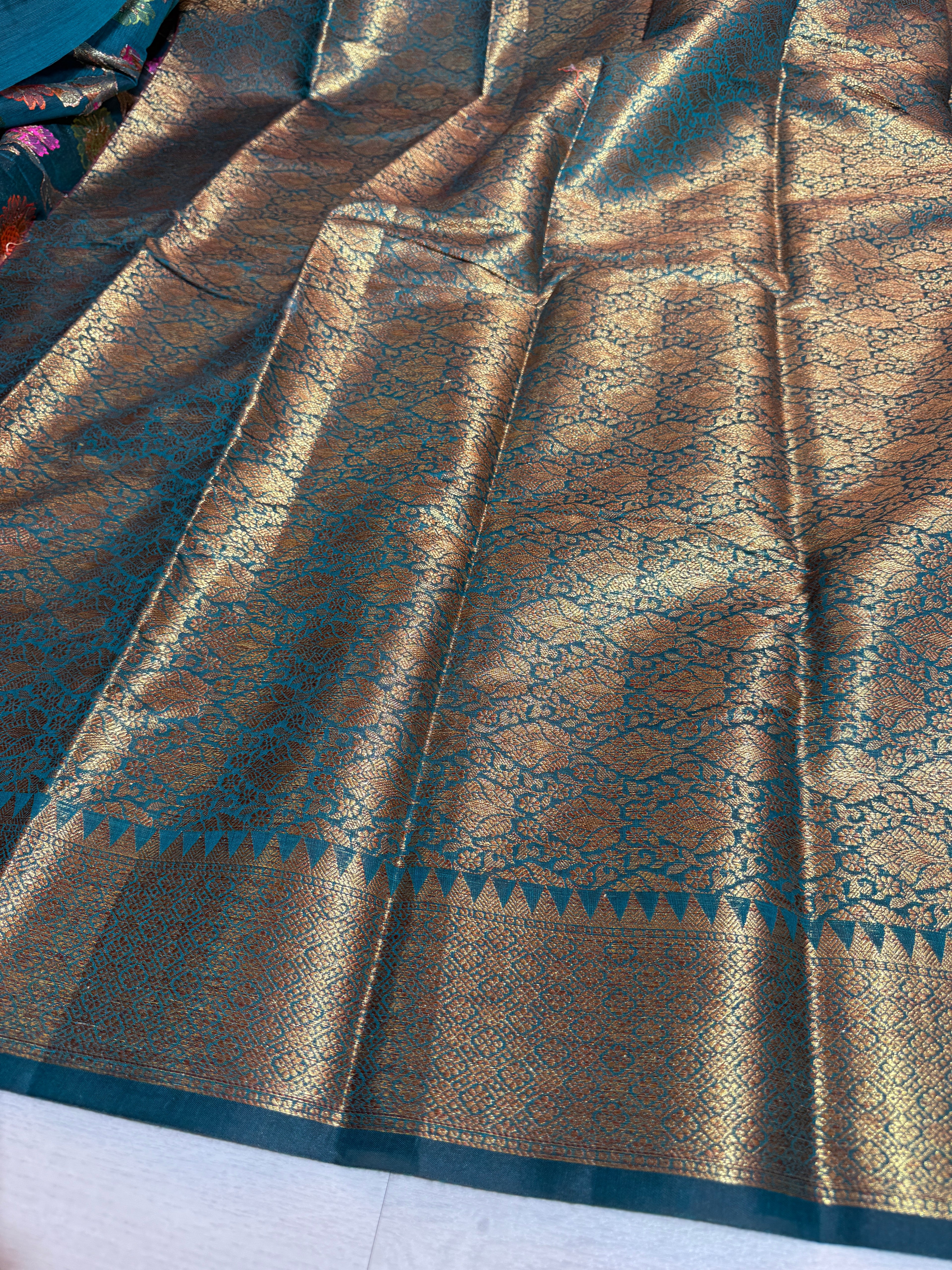 Soft Eri Silk Banarsi Weaving Jaal Pattern Saree