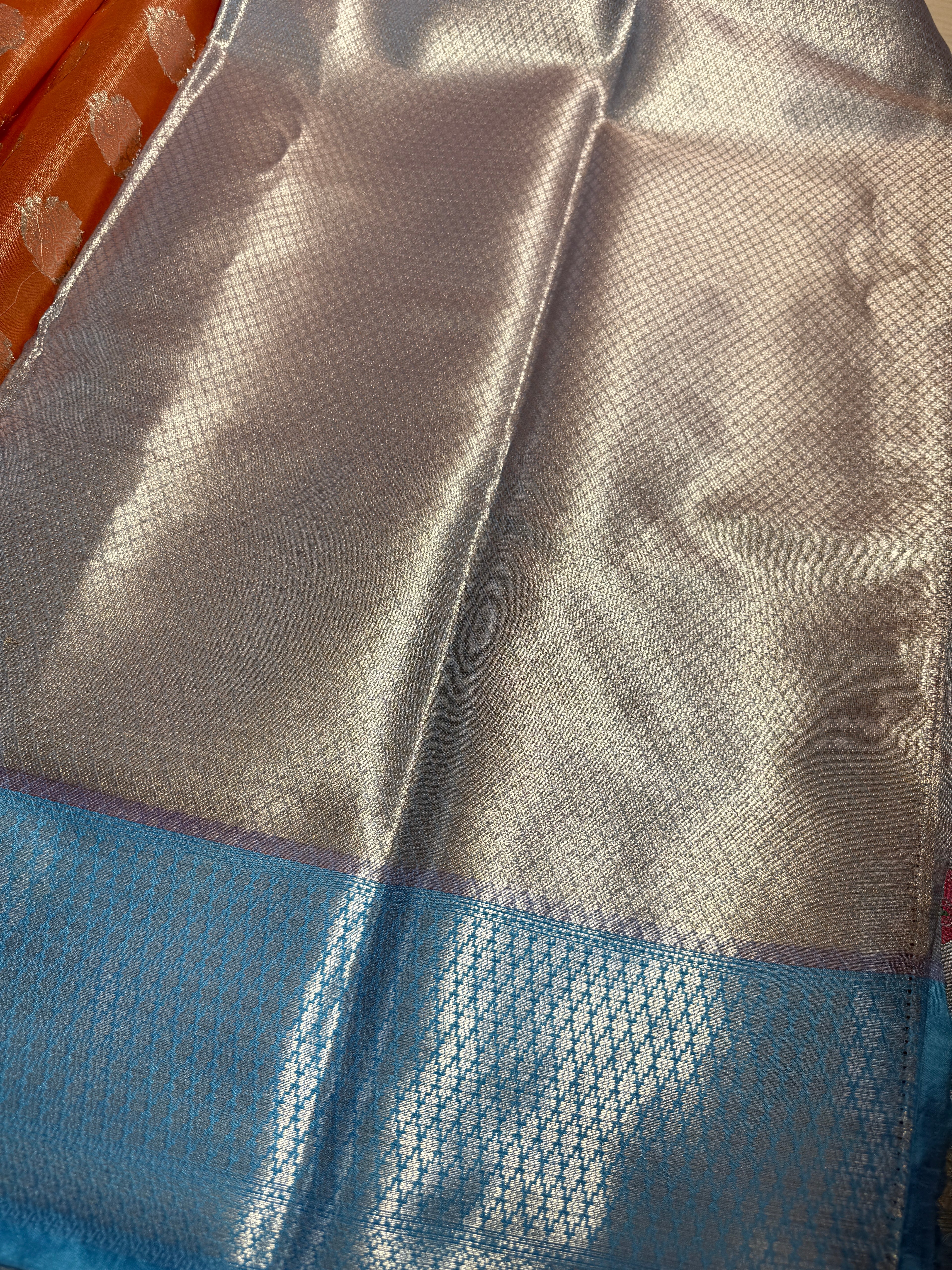 Banarasi Premium Tissue Silk Saree With Paithani Border Soft And Comfortable