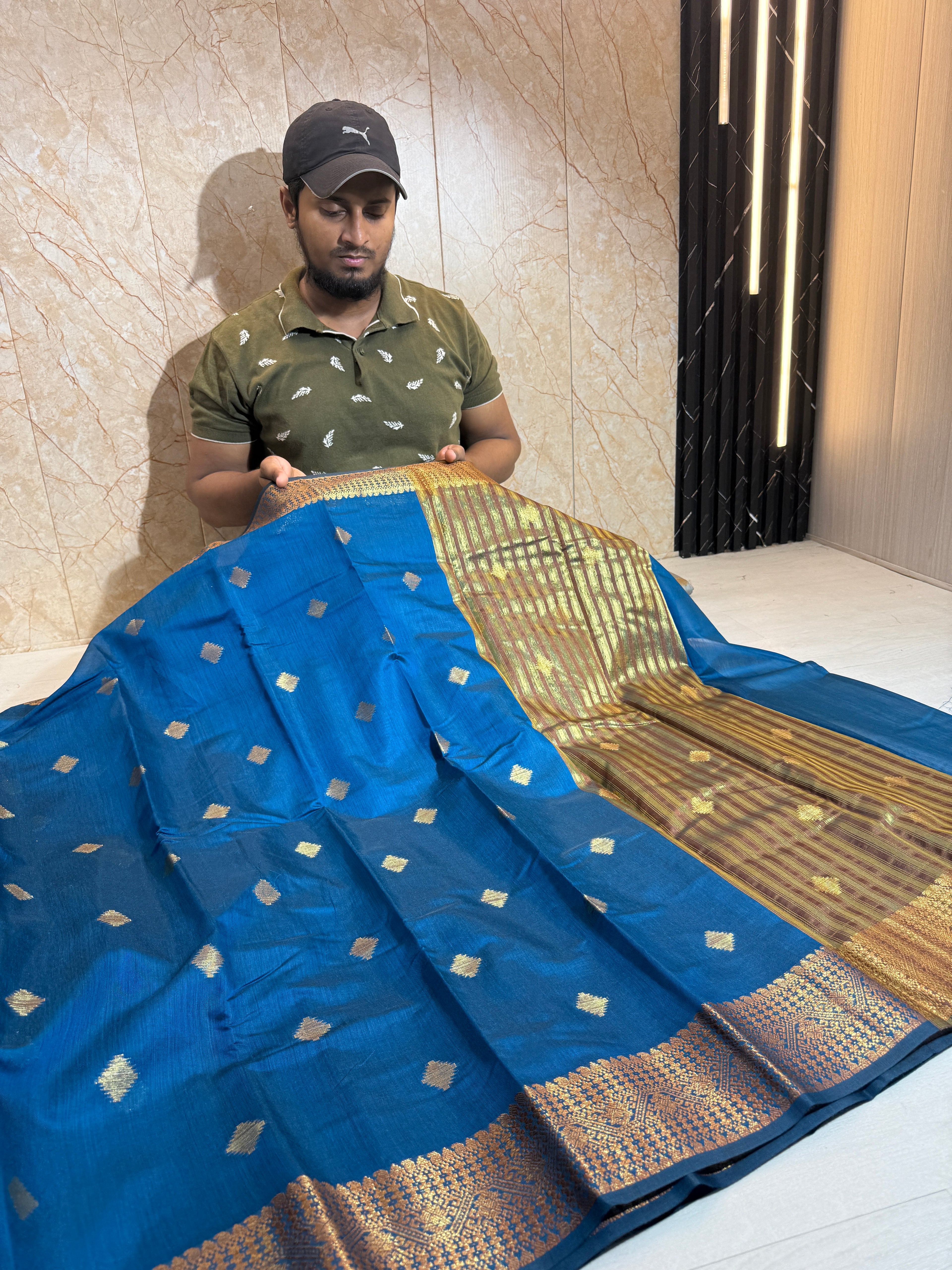 Soft Eri Silk Banarsi Weaving Buti Design Saree