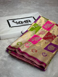 Mashru Silk Banarasi Rangkaat Saree Zari Border Pallu
