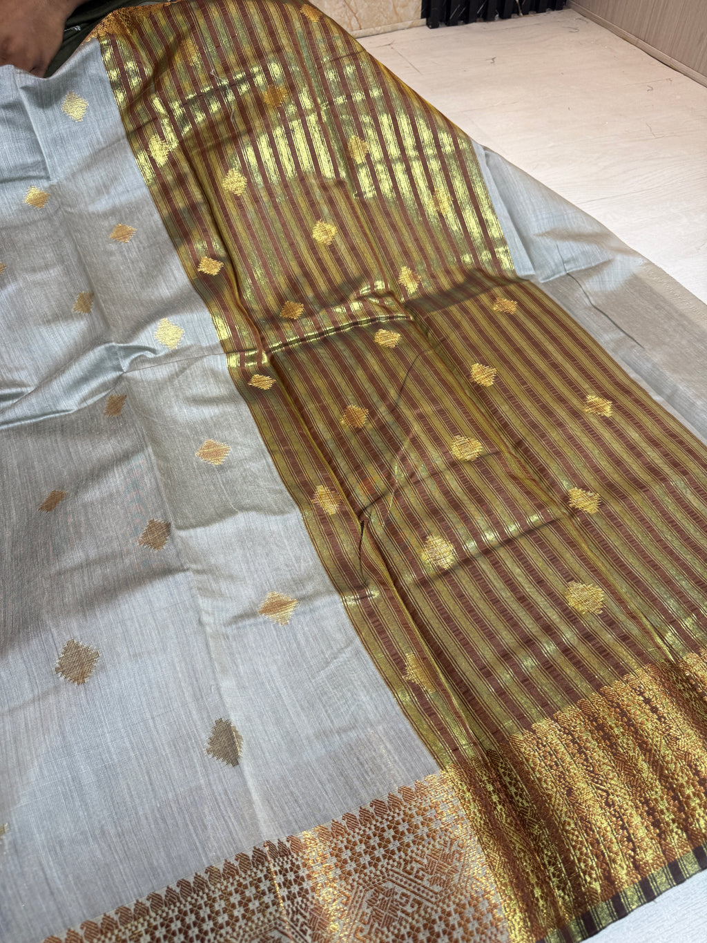 Soft Eri Silk Banarsi Weaving Buti Design Saree