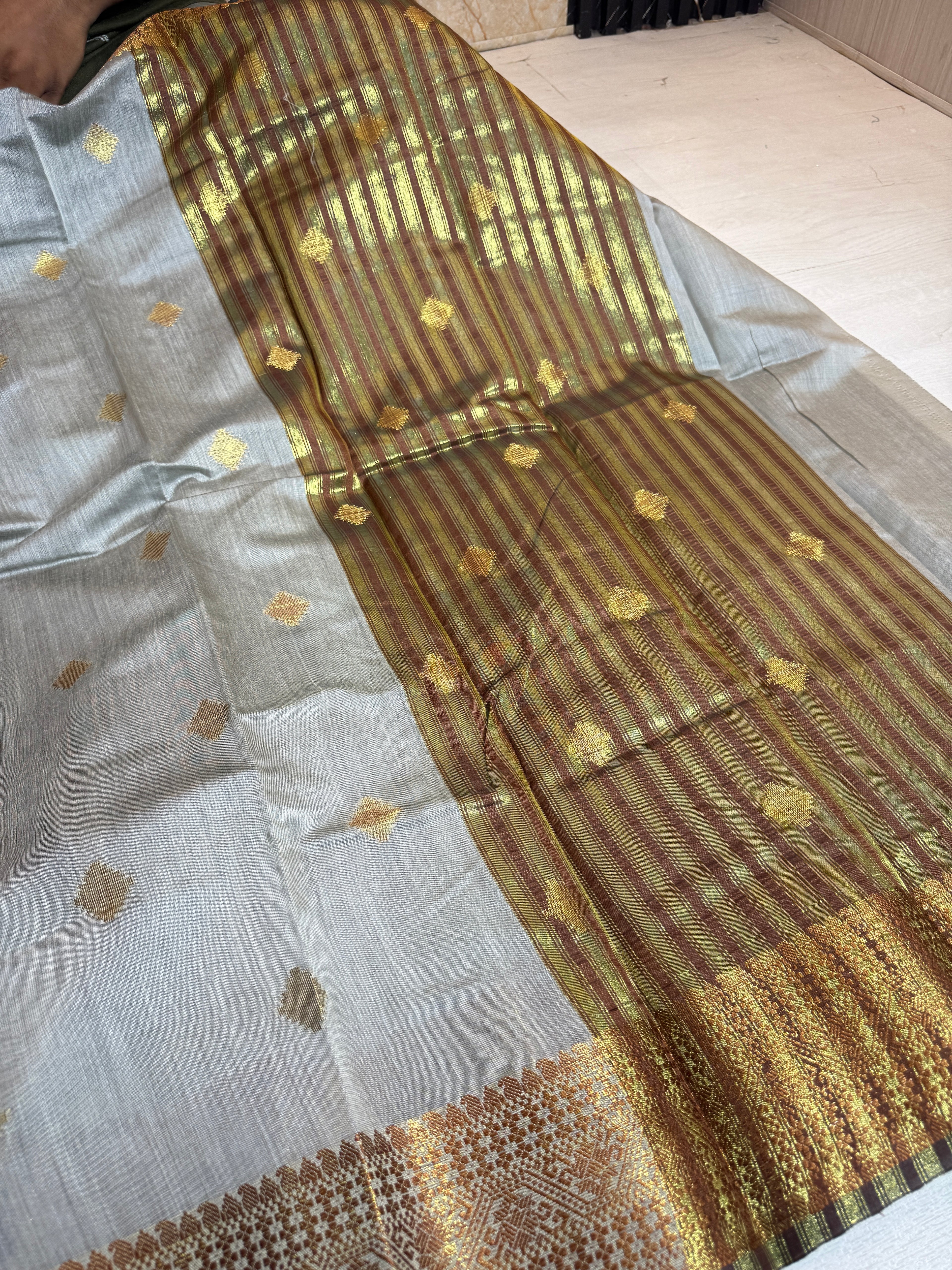 Soft Eri Silk Banarsi Weaving Buti Design Saree