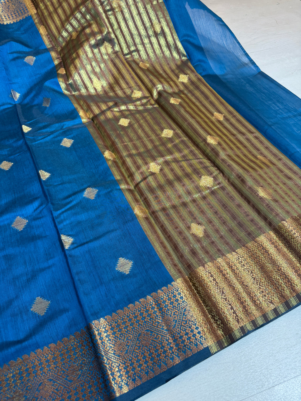 Soft Eri Silk Banarsi Weaving Buti Design Saree