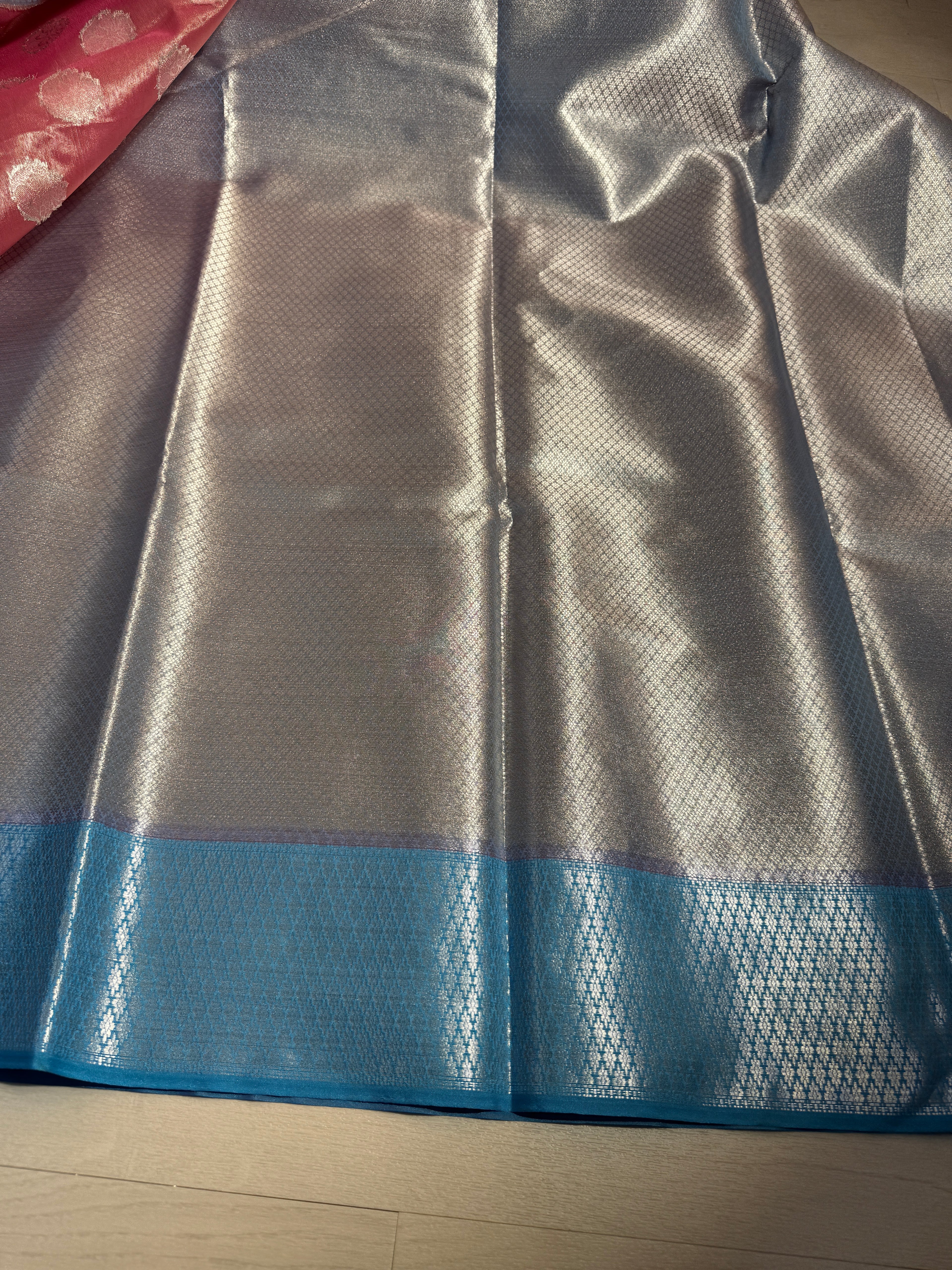 Banarasi Premium Tissue Silk Saree With Paithani Border Soft And Comfortable