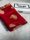 Mashru Silk Banarasi Boota Saree Zari Border Pallu