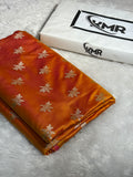 Mashru Silk Banarasi Booti Saree Zari Border Pallu