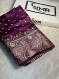 Mashru Silk Banarasi booti Saree Zari Border Pallu