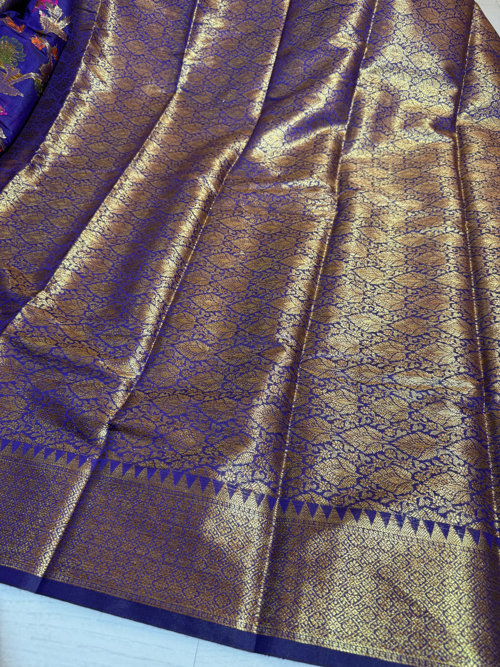 Soft Eri Silk Banarsi Weaving Jaal Pattern Saree