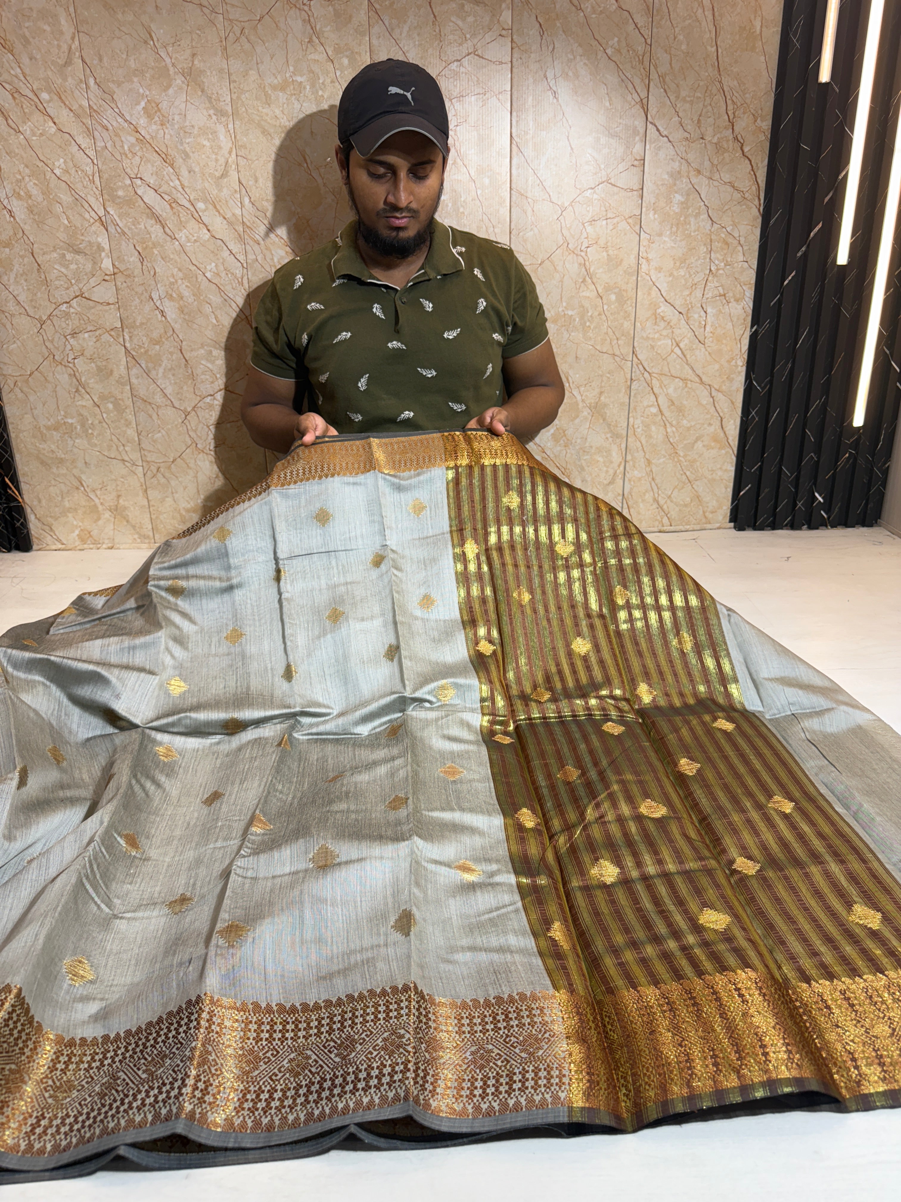 Soft Eri Silk Banarsi Weaving Buti Design Saree