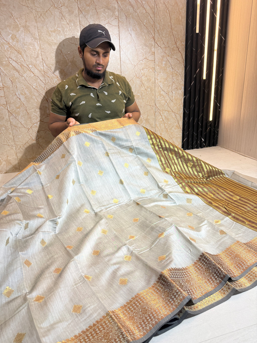 Soft Eri Silk Banarsi Weaving Buti Design Saree