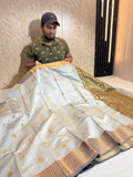 Soft Eri Silk Banarsi Weaving Buti Design Saree