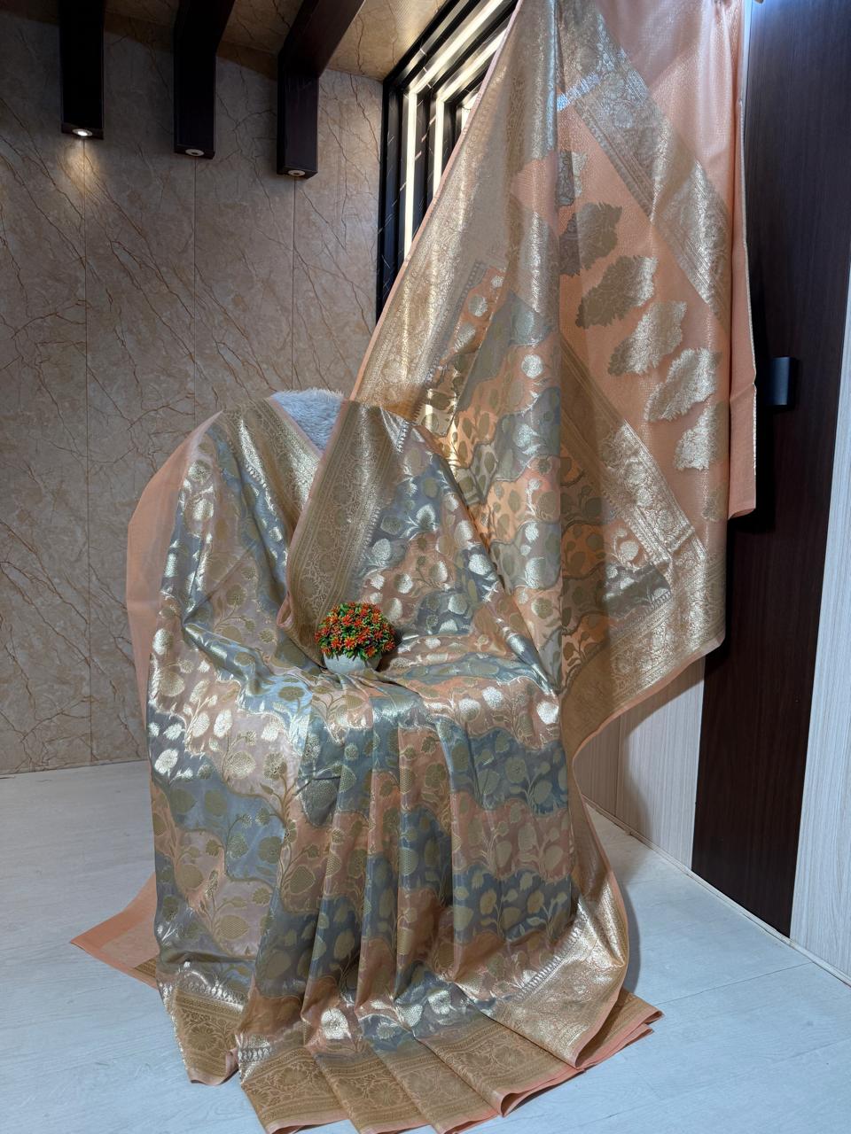 Kora Organza Silk Designer Saree