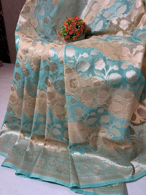 Kora Organza Silk Designer Saree