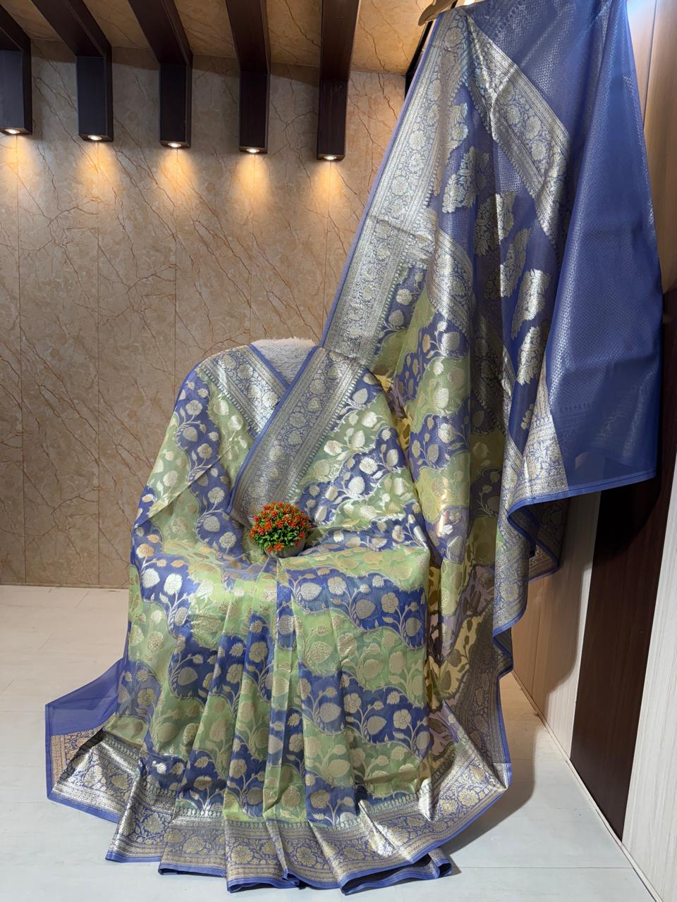 Kora Organza Silk Designer Saree