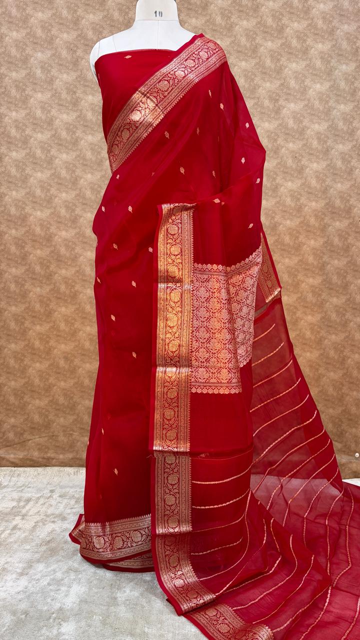 Kora Organza Silk Designer Saree