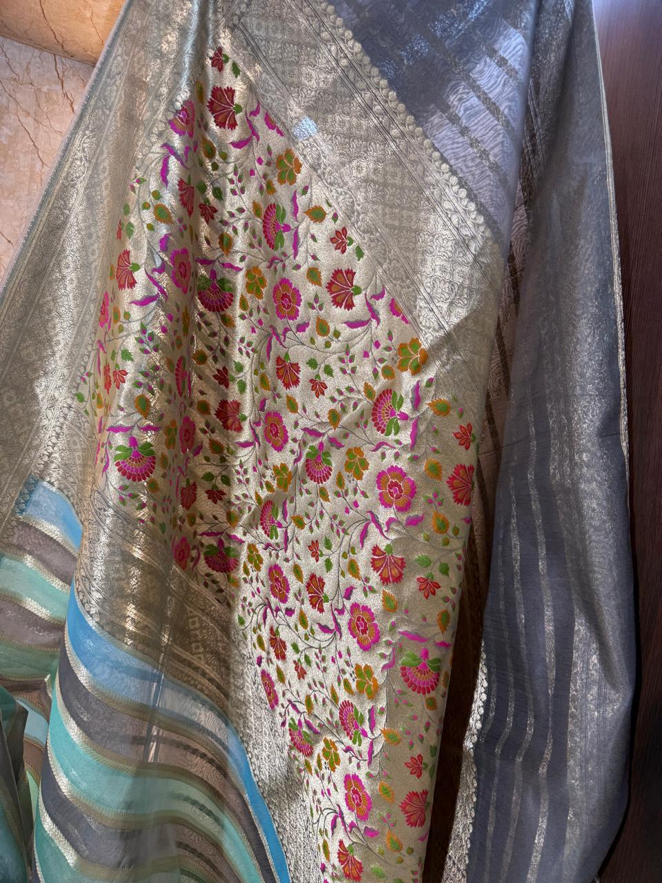 Kora Organza Silk Designer Saree