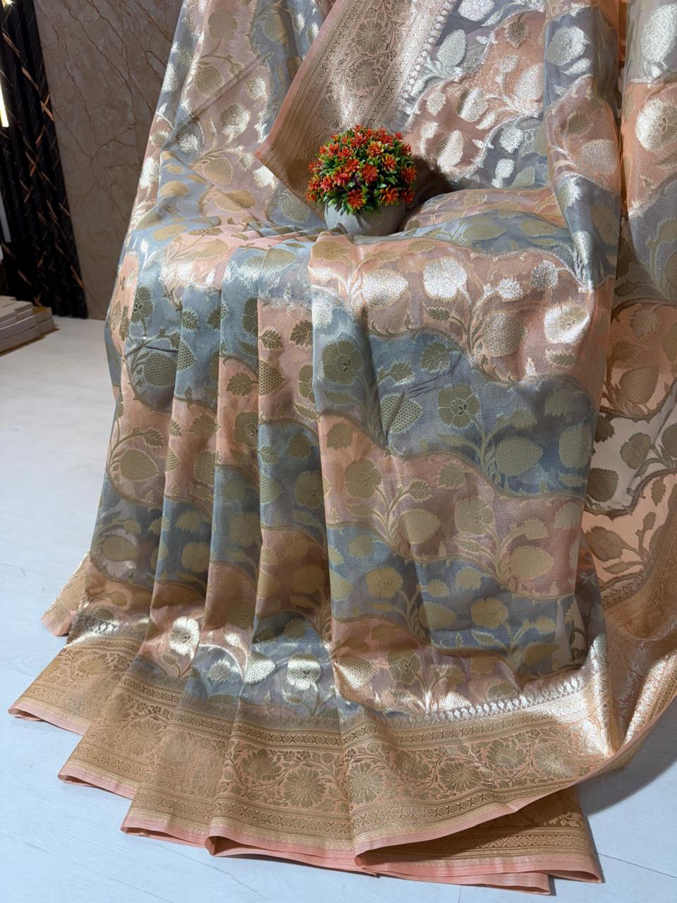 Kora Organza Silk Designer Saree