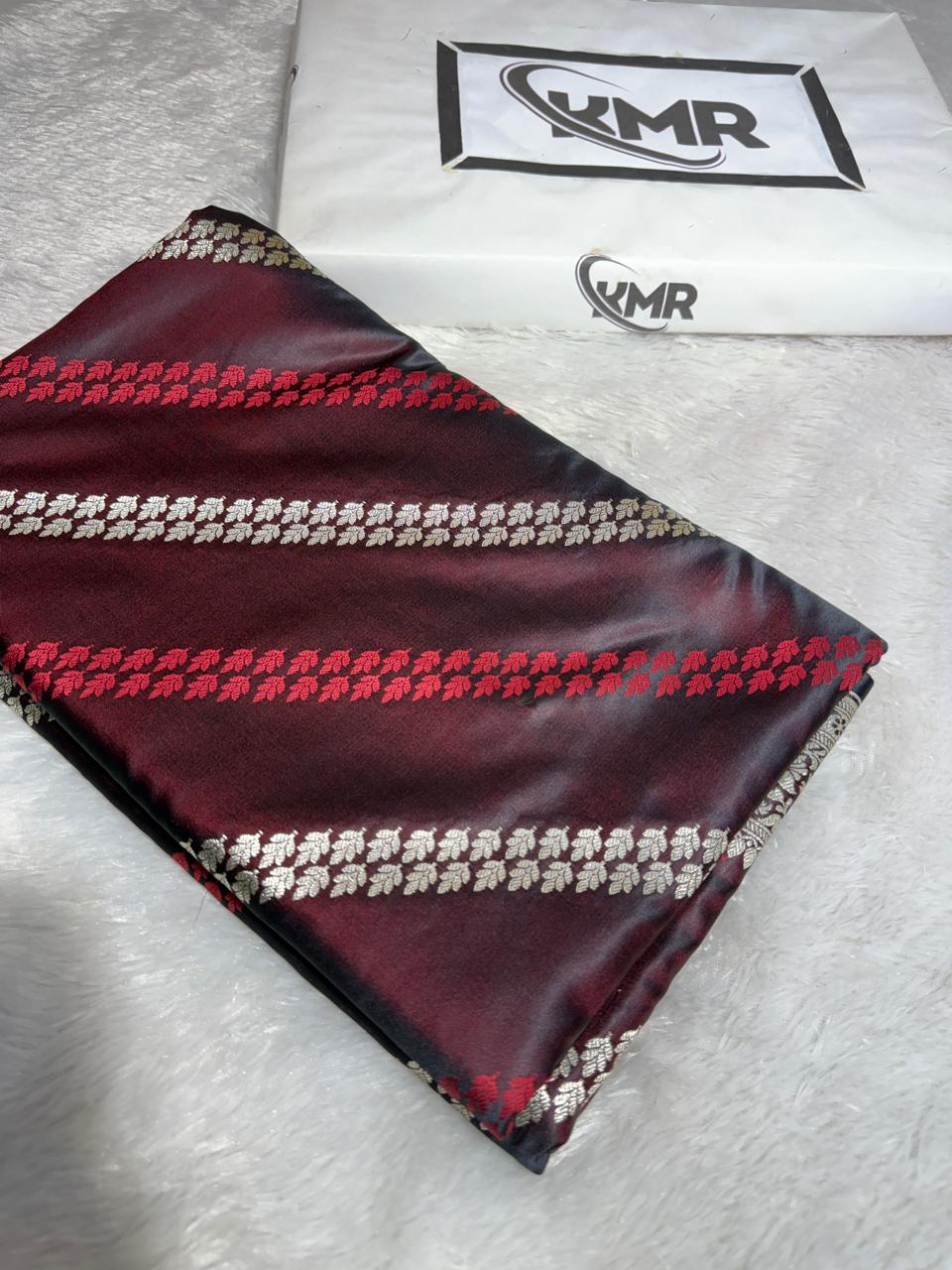 Mashru Silk Stripe Design Saree