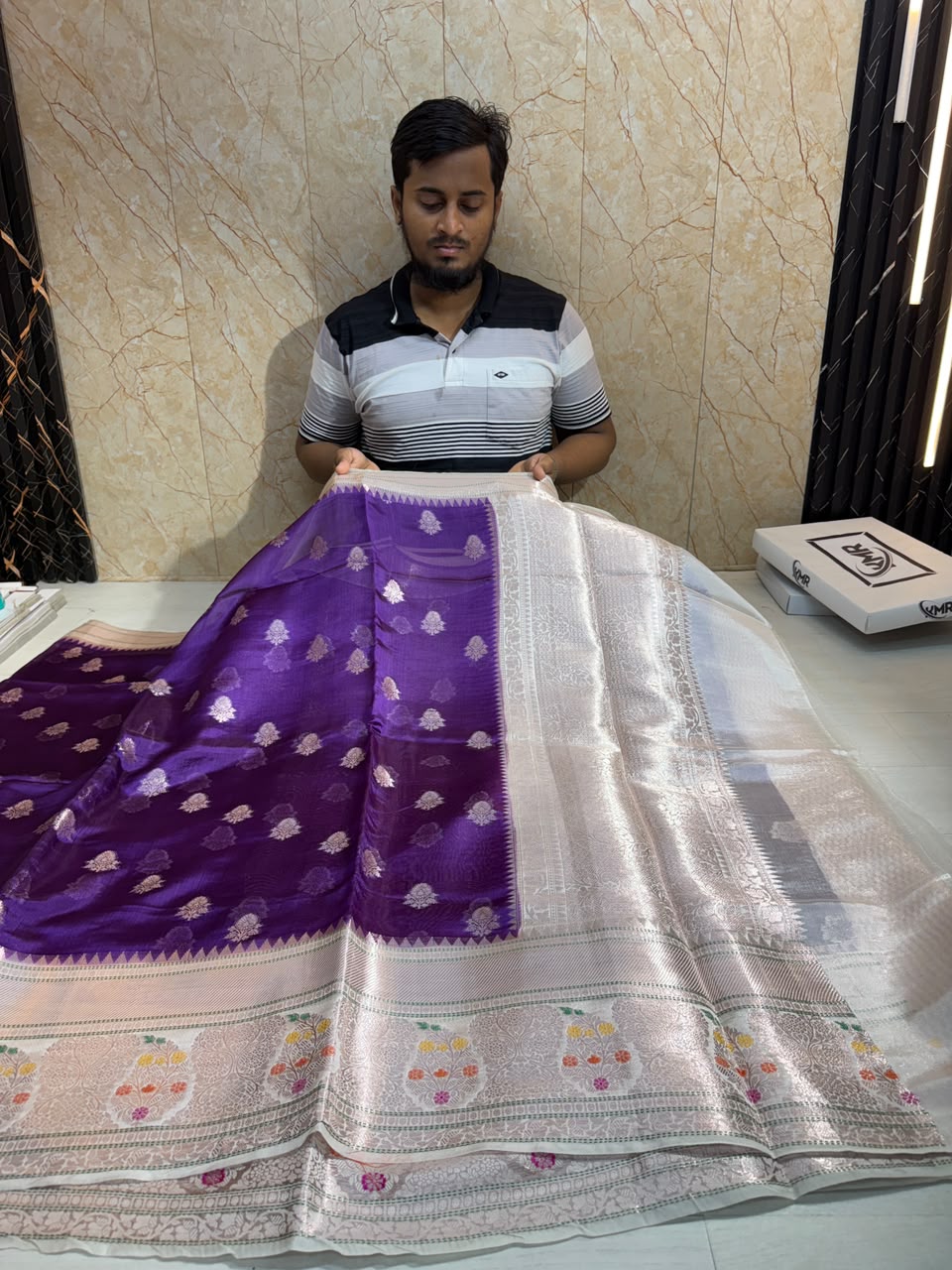 Pure Viscose Silk Contrast Dyeble Saree