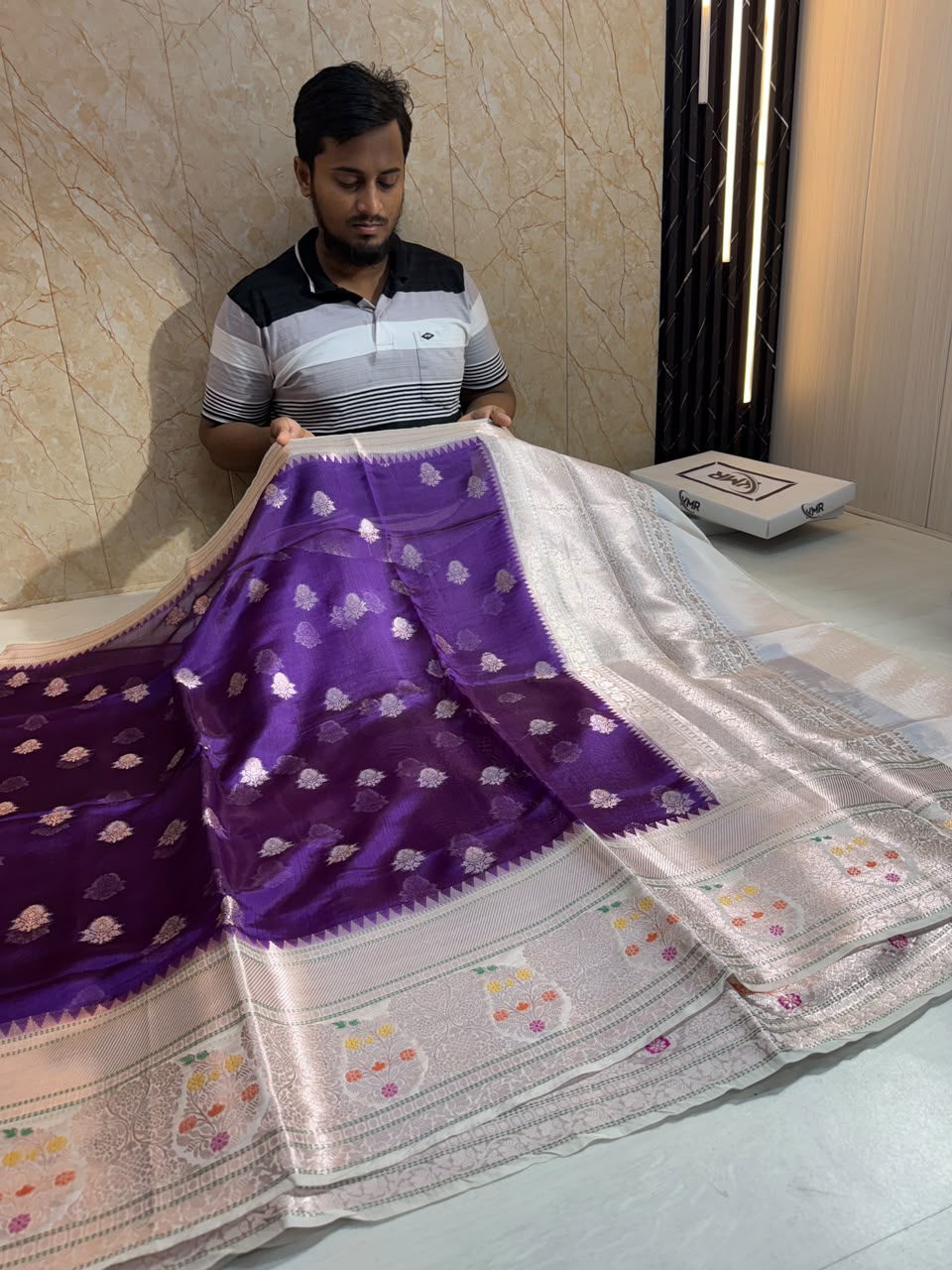 Pure Viscose Silk Contrast Dyeble Saree