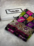 Pure Banarasi Rangkaat Silk Zari Border Saree