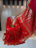 Satin Katan Silk Contrast Dyeble Saree