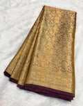 Pure Tissue Silk Tanchoi Jaal Design Saree