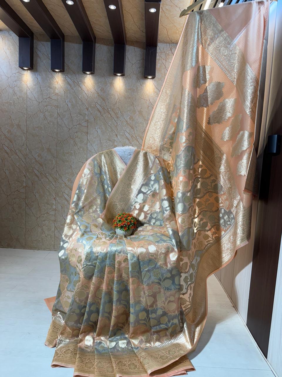 Kora Organza Silk Designer Saree