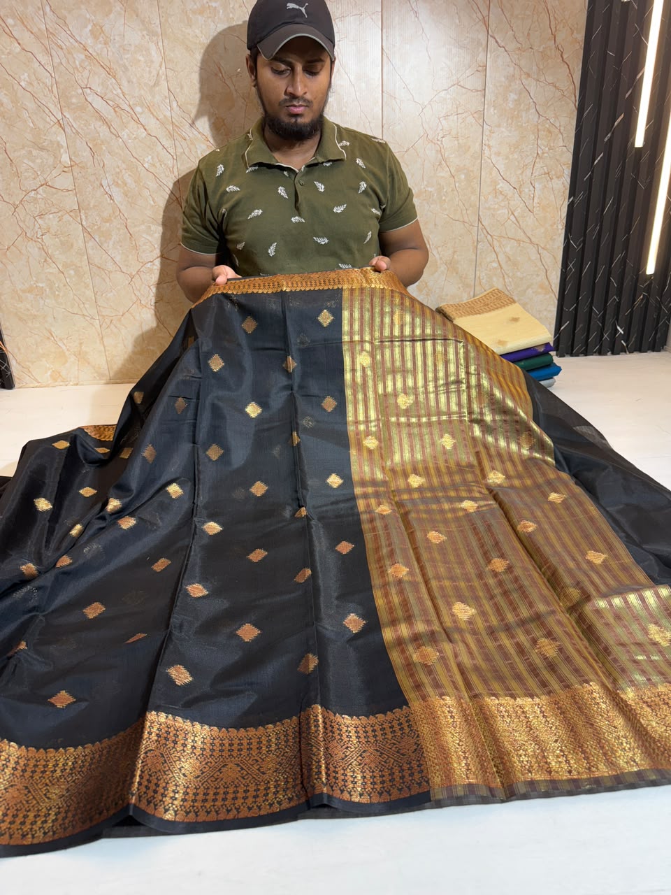 Soft Eri Silk Banarsi Weaving Buti Design Saree