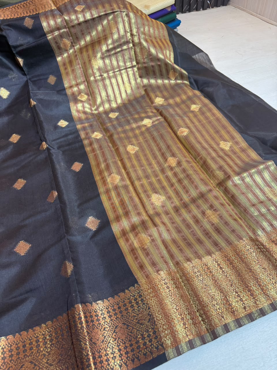 Soft Eri Silk Banarsi Weaving Buti Design Saree