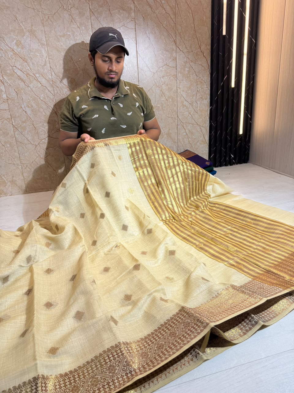 Soft Eri Silk Banarsi Weaving Buti Design Saree