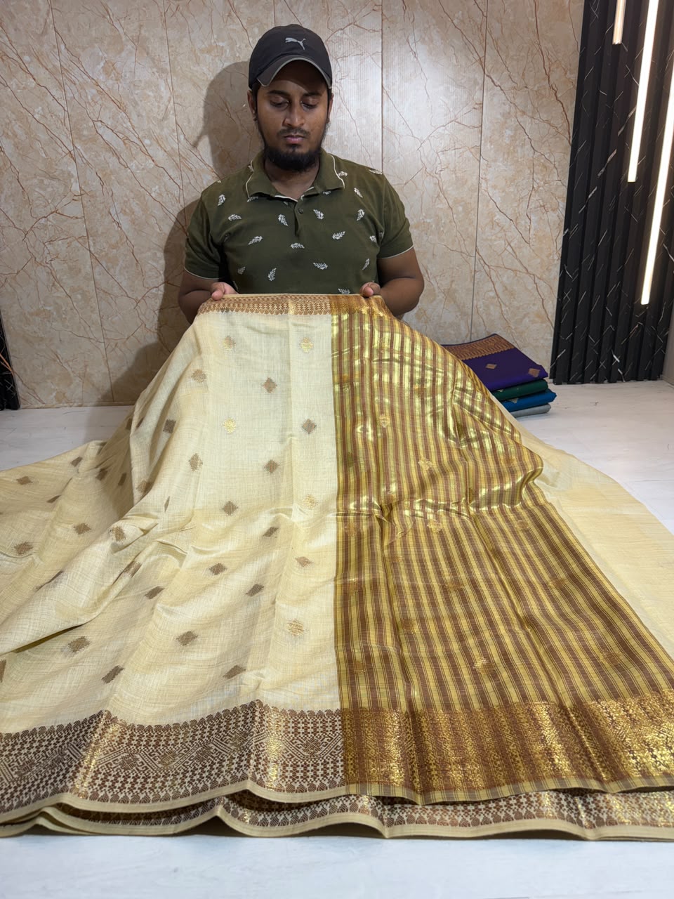 Soft Eri Silk Banarsi Weaving Buti Design Saree