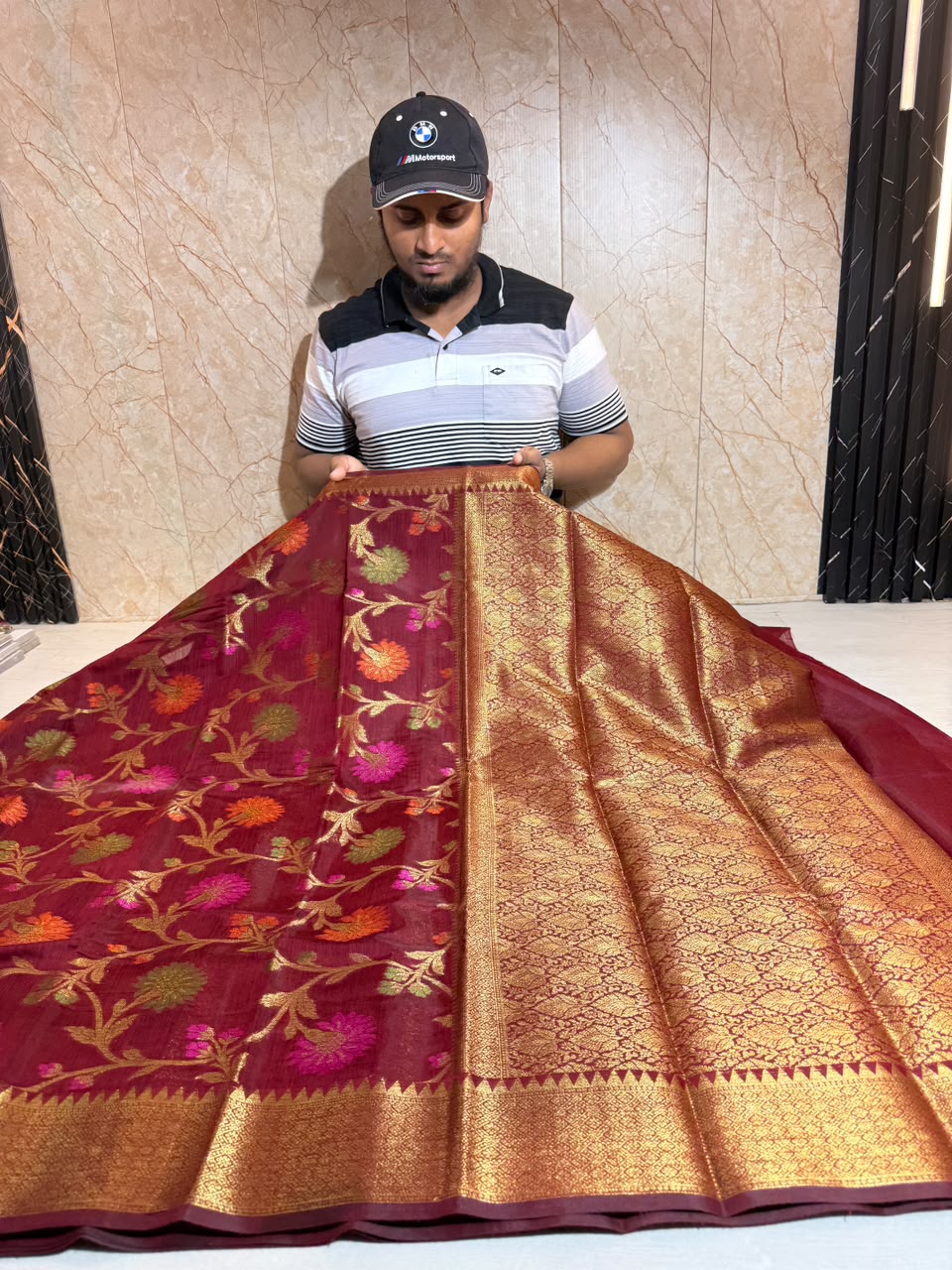 Soft Eri Silk Banarsi Weaving Buti Design Saree